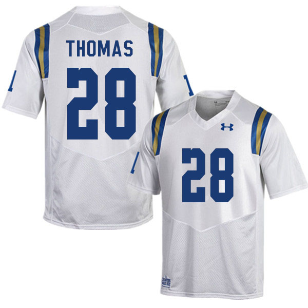 Men #28 Evan Thomas UCLA Bruins College Football Jerseys Sale-White